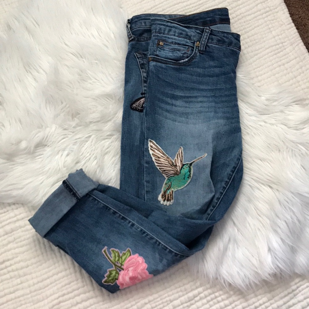 Patched Denim crop!